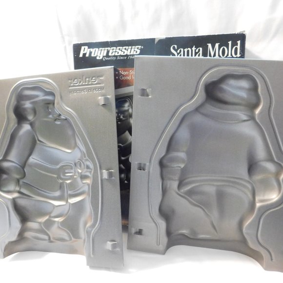 Vintage Progressus Zenker Santa Claus Mold Tin - Picture 8 of 9